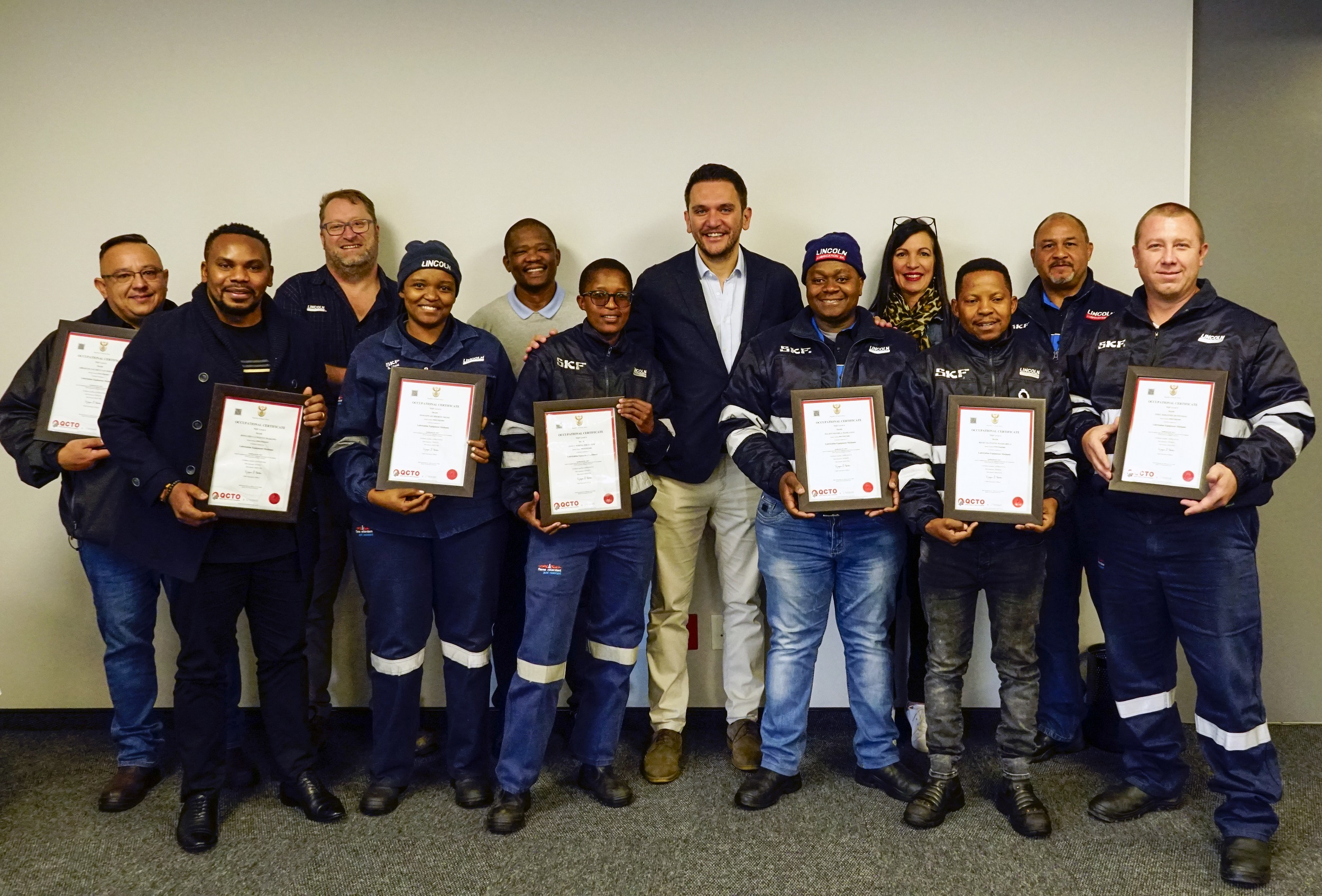 South Africa SKF awards first Lubrication Equipment Mechanic Artisans